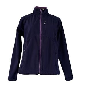 Double Diamond Softshell Plum Purple Fleece Jacket Women’s Small